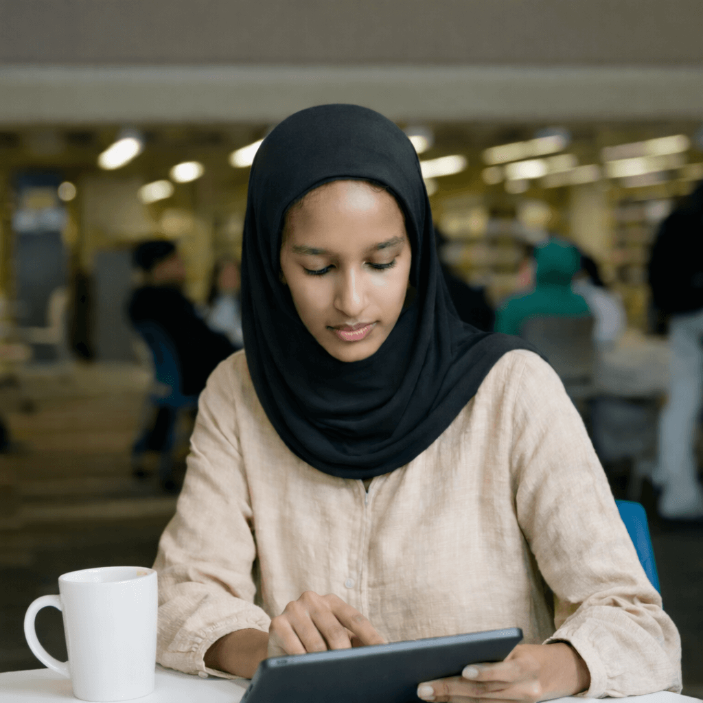 eritrean youth at an office